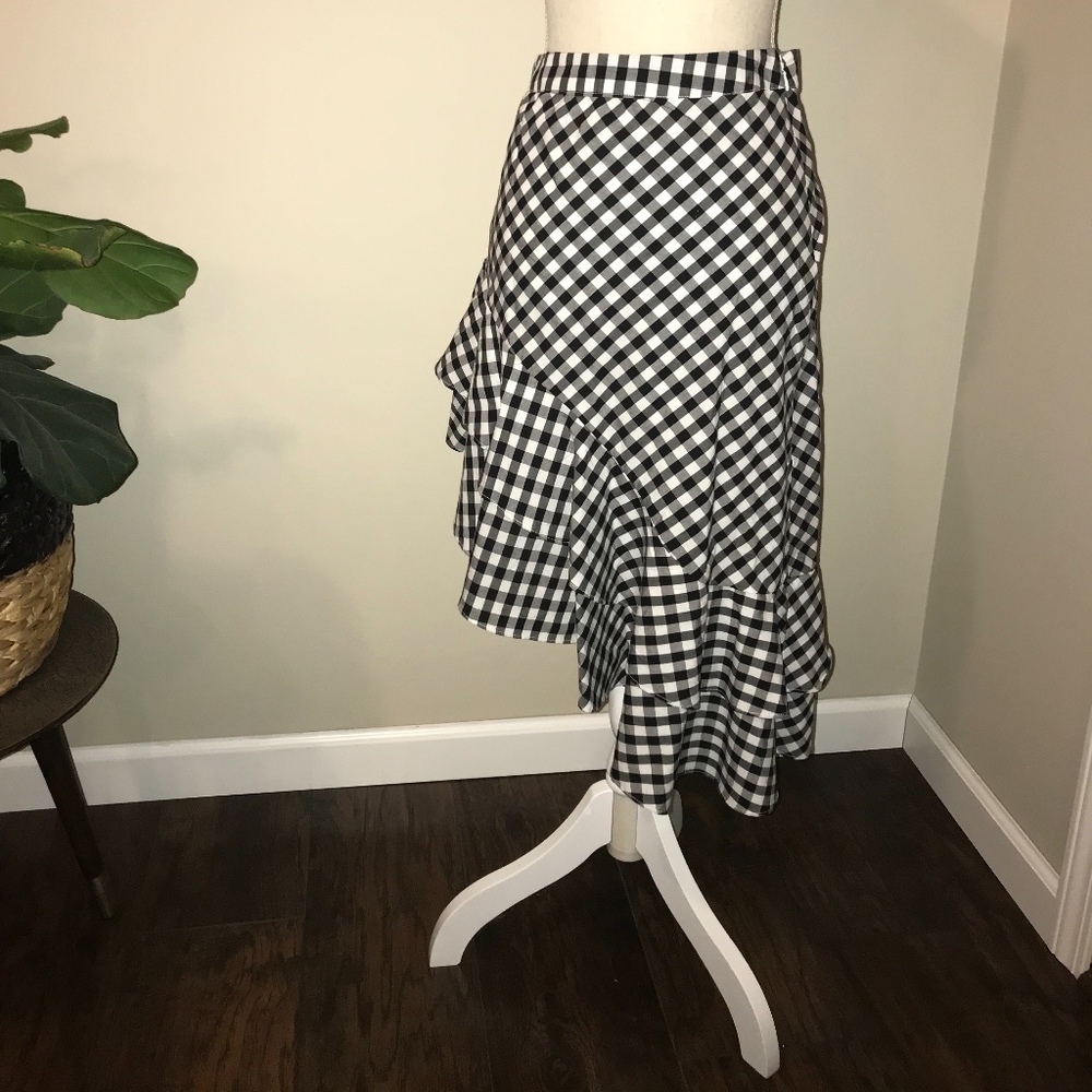 CCO A New Day asymmetrical plaid skirt
